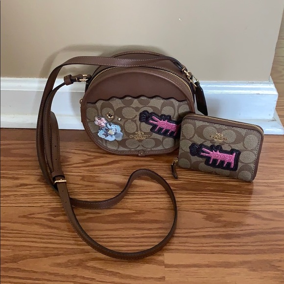 Coach Handbags - Keith Haring Canteen Cross body w/ matching wallet